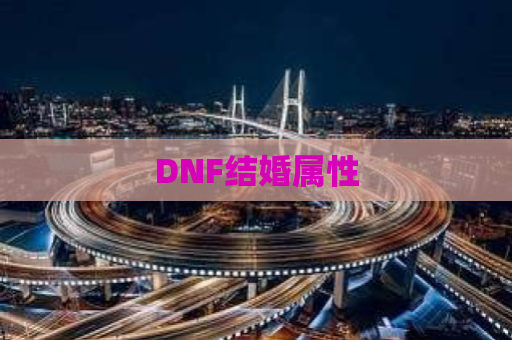 DNF结婚属性