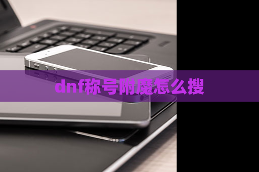 dnf称号附魔怎么搜